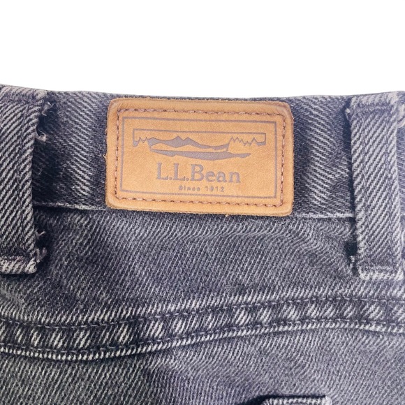 Vtg L.L. Bean Classic Fit Jeans Men's 38x30 Black Preppy Outdoors - Picture 10 of 11